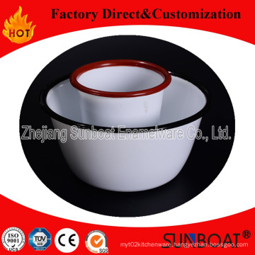 15cm Enamel Bowl/Kitchenware High Quality/Enamel Food Dishes